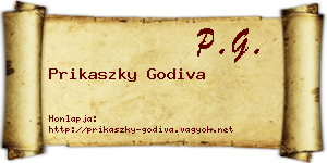 Prikaszky Godiva névjegykártya